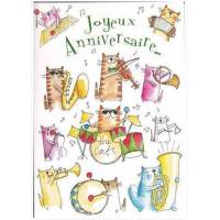 Carte Anniversaire Orchestre Des Chats Joyeux Anniversaire