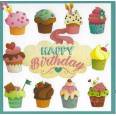 Carte Elen Lescoat Happy Birthday Les Cupcakes