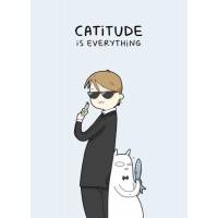 Carte Chat "Catitude is everything"
