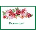 Carte Anniversaire aquarelle Bon Anniversaire Fleurs roses Zoé