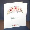 Carte Mariage Félicitations Couronne de Fleurs Frances