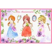 Carte Anniversaire Enfants Petites Princesses Leila
