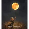 Carte Condoléances Enfant et Ballon Lune