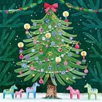 Carte Joyeux Noël et Nouvel An Mila Marquis Sapin et Cadeaux