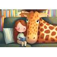 Carte "Happy Kids" Alix, la Girafe et son livre sans texte