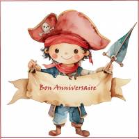 Carte Anniversaire Enfants Bon Anniversaire Petit Pirate Jack