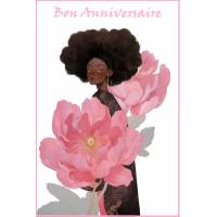 Carte Anniversaire Bon Anniversaire Alicya et Pivoines roses