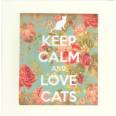 Carte "Keep Calm and Love Cats"