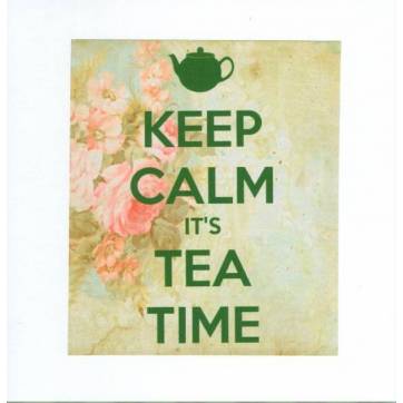 Carte "Keep calm It's tea time"